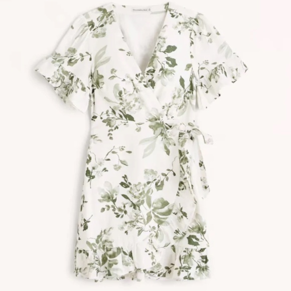 Abercrombie & Fitch - Angel Sleeve Wrap Mini Dress - Size S - Picture 4 of 4